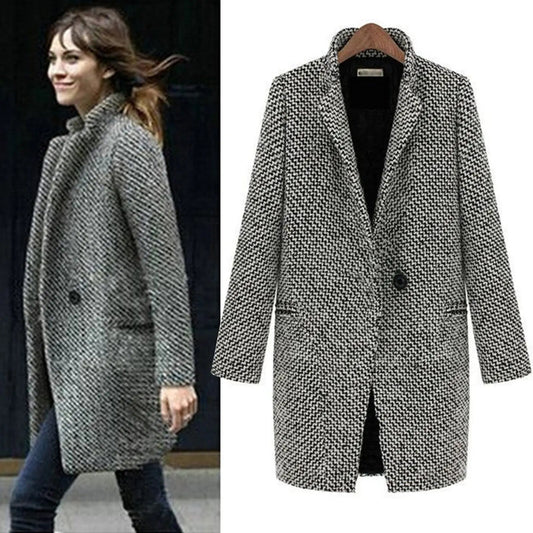 Manteau long en laine pour femme : protection et élégance